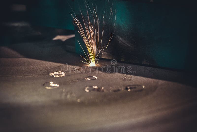 3D Printer Printing Metal. Laser Sintering Machine for Metal Stock