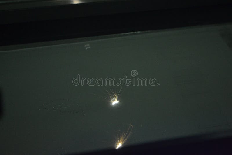 3D printer prints object from metal powder. royalty free stock image