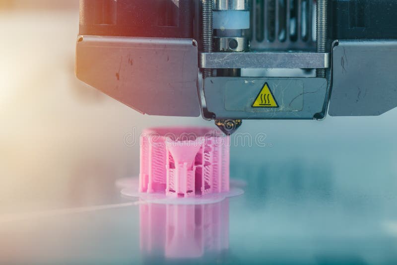 3d printer working printing plastic model royalty free stock images 3d printer working printing plastic model royalty free stock images