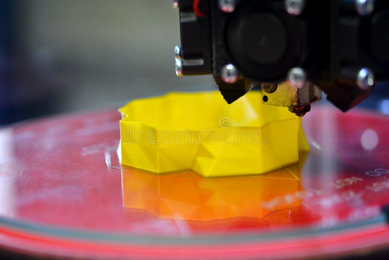 3d printing printer close-up model abstract stock image