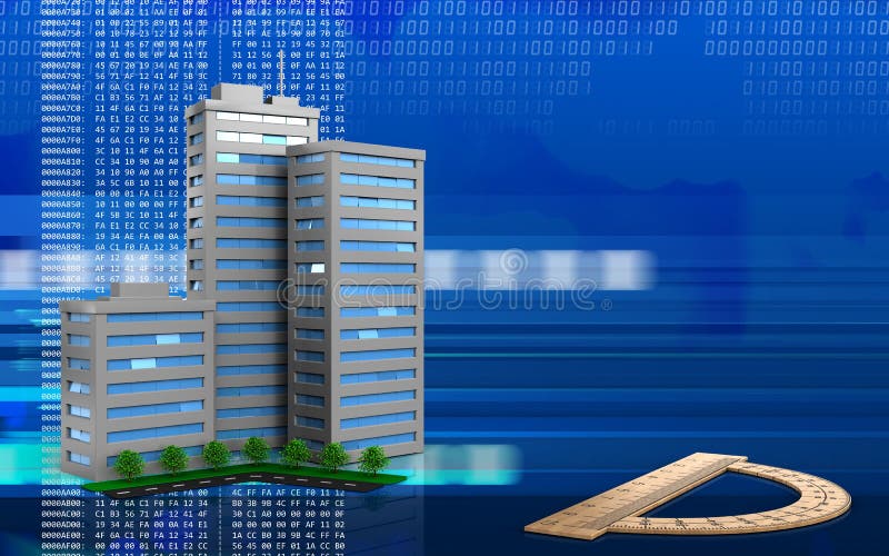 3d protractor stock illustration. Illustration of binary - 98187465