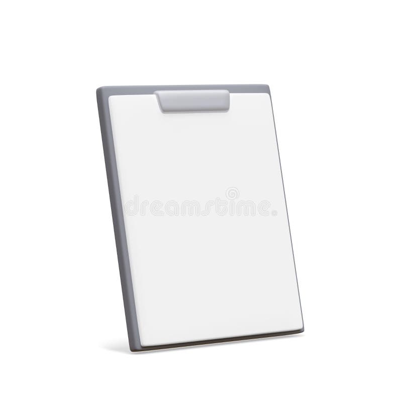 3d realistic document icon isolated on white background. File or text document symbol for modern websites and mobile app UI vector illustration