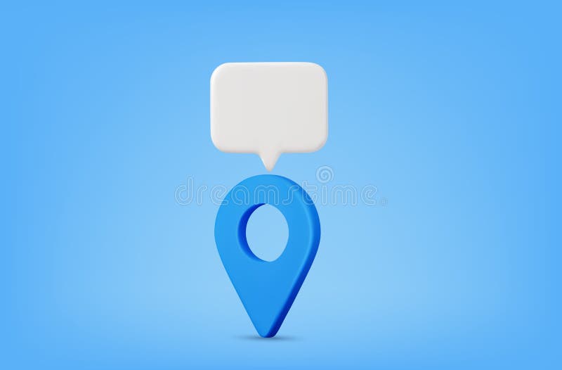 3D Realistic Location map pin gps pointer markers royalty free illustration