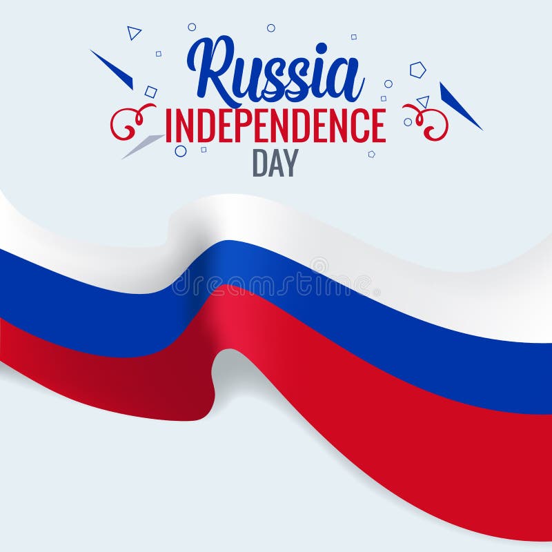 Isolated Russian Flag Waving 3d Realistic Fabric Stock Photo - Download  Image Now - 1991, Asia, Blue - iStock