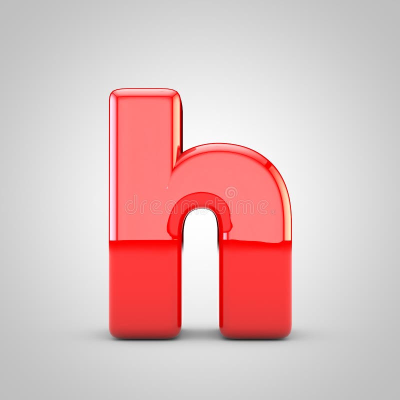 Isolated Christmas Letter H In Red Stock Illustration - Illustration of ...