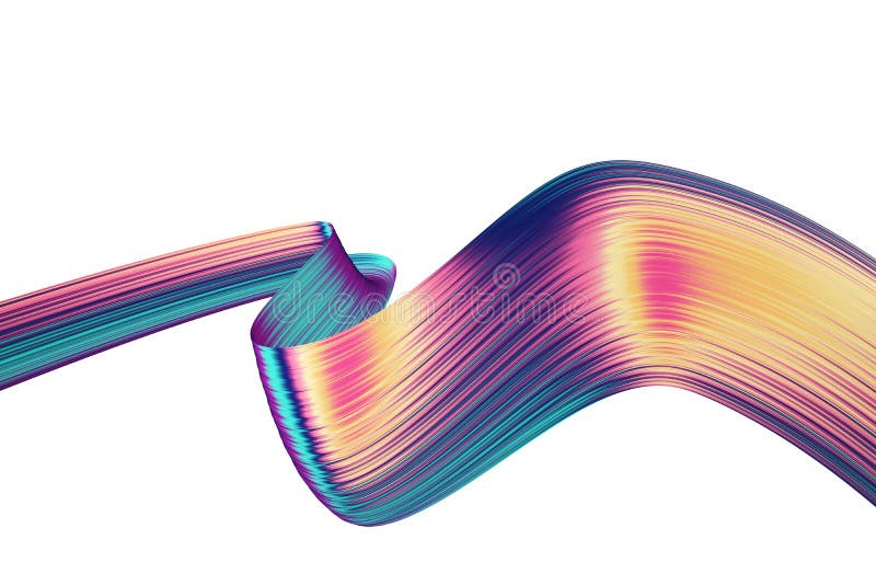 3d redare fundal abstract. forme răsucite colorate în mișcare. artă digitală generată de calculator pentru banner-ul afișier. vector illustration
