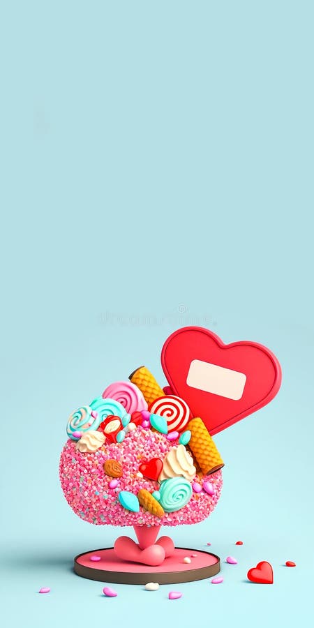 3d redare a unui arbore cardiac realist cu coronare sau a unui suport și a unui spațiu cadru pentru text vector illustration