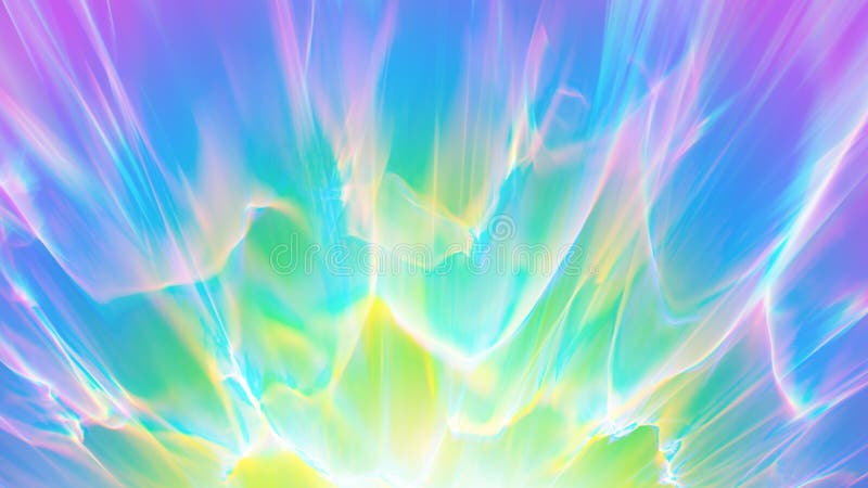 3d redarea fundalului holografic abstract. efectul de suprapunere caustică. tapet pastel colorat royalty free illustration
