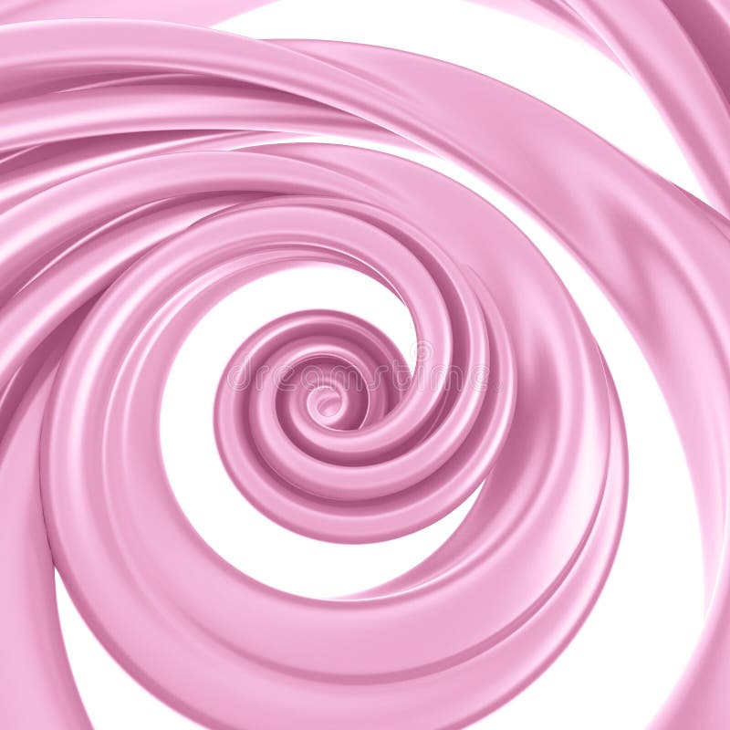 3d redă culoarea sucului de trestie de zahăr roz spiralat, roz, în timp ce helix fond abstract stock illustration