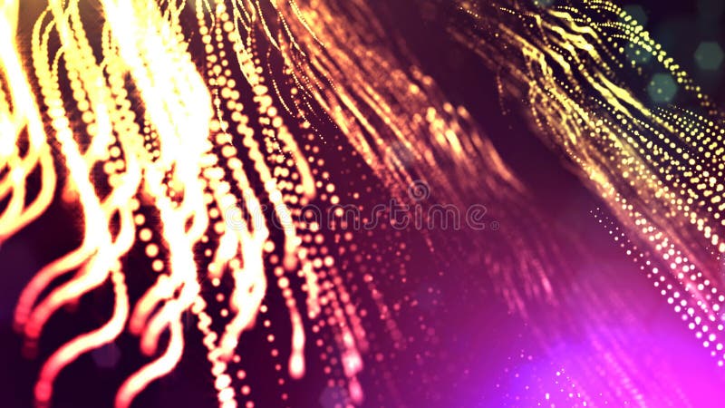 3d rendent des particules lumineuses comme fond coloré multi de la science-fiction ou fond abstrait moderne de gradient de illustration de vecteur