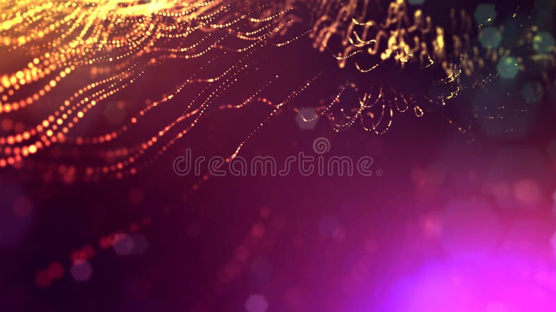 3d rendent des particules lumineuses comme fond coloré multi de la science-fiction ou fond abstrait moderne de gradient de illustration stock