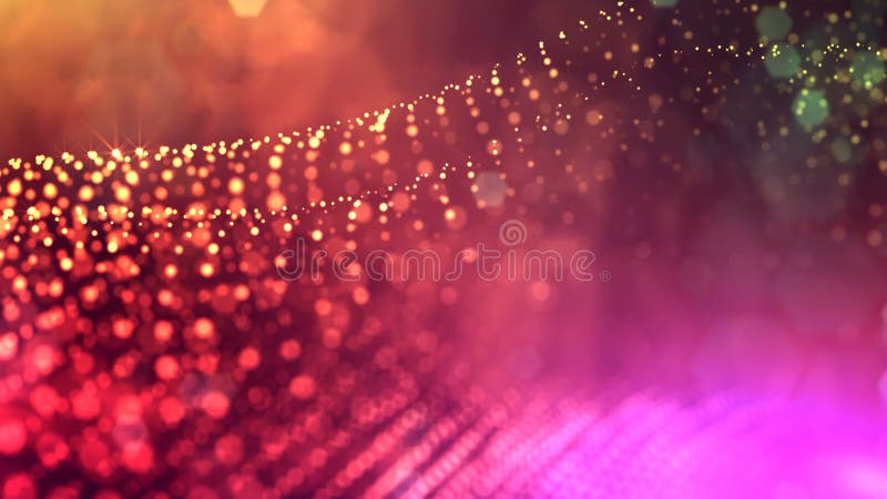 3d rendent des particules lumineuses comme fond coloré multi de la science-fiction ou fond abstrait moderne de gradient de illustration libre de droits