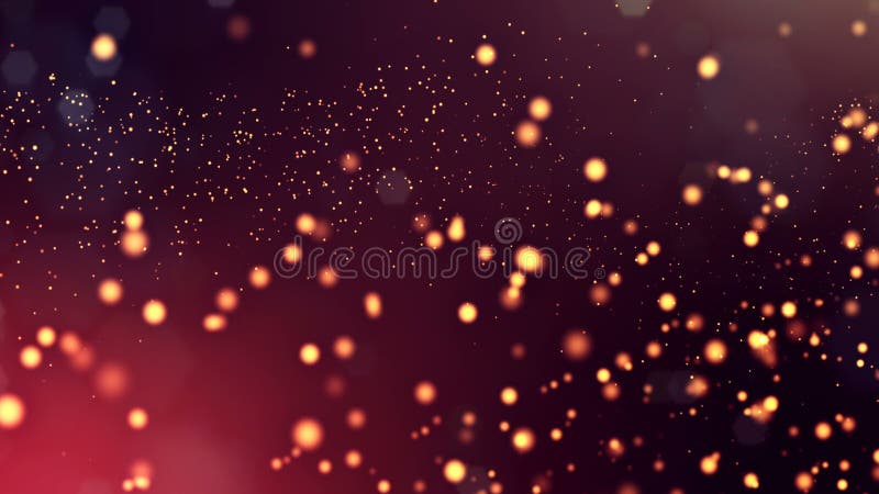 3d rendent des particules lumineuses comme fond de la science-fiction ou fond abstrait moderne des particules avec la profondeur illustration libre de droits