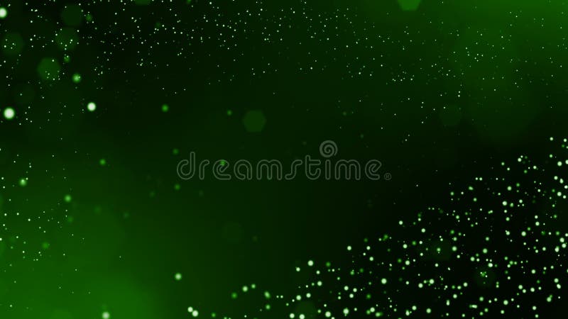 3d rendent des particules lumineuses comme fond de la science-fiction ou fond vert abstrait moderne des particules avec illustration stock