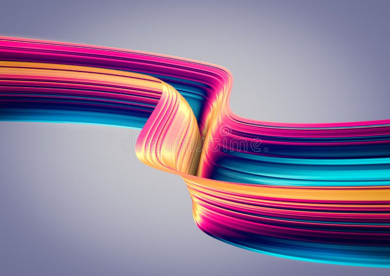 3D render abstract background. Colorful 90s style twisted shapes in motion. Iridescent digital art for poster, banner background, stock illustration 3D render abstract background. Colorful 90s style twisted shapes in motion. Iridescent digital art for poster, banner background, stock illustration