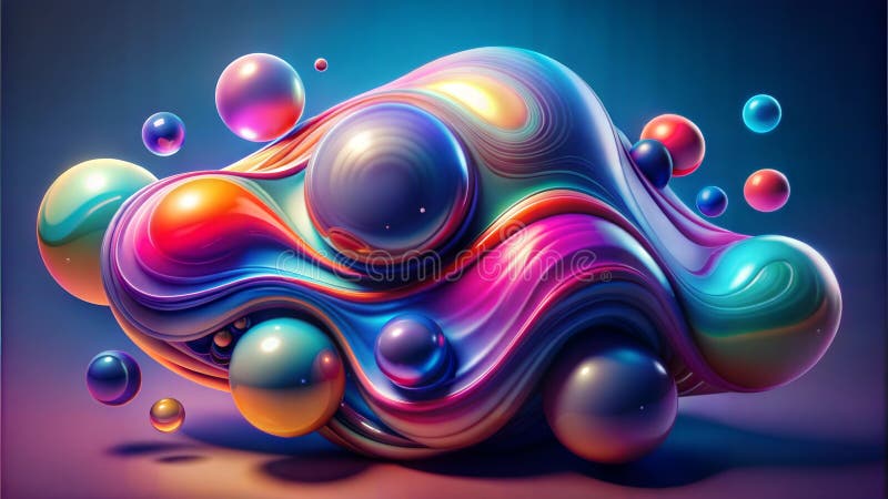 3d render, abstract colorful background, computer generated, abstract design stock illustration
