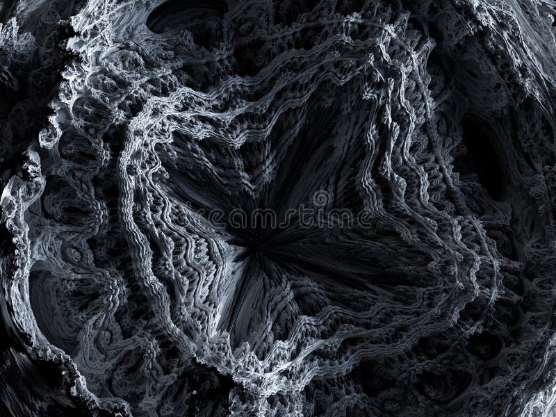 3d render, abstract fractal background, microbiological shapes, macro nature, organic pattern, quantum world wallpaper royalty free illustration