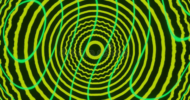 Render with abstract green psychedelic background stock illustration