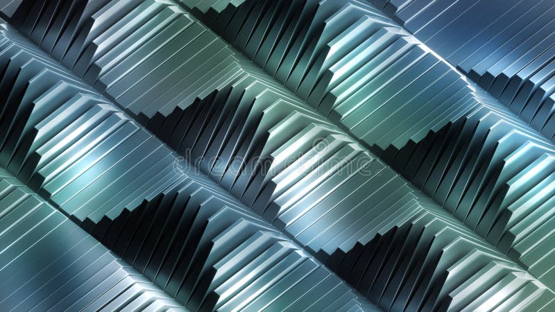 3d render, abstract industrial background with metallic texture, modern wallpaper stock illustration