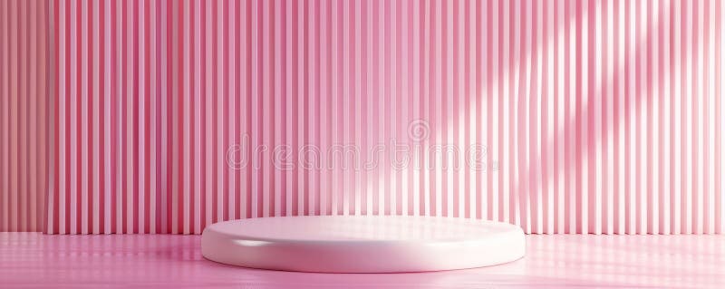 3d redarea fundalului abstract minim roz cu forme geometrice royalty free illustration