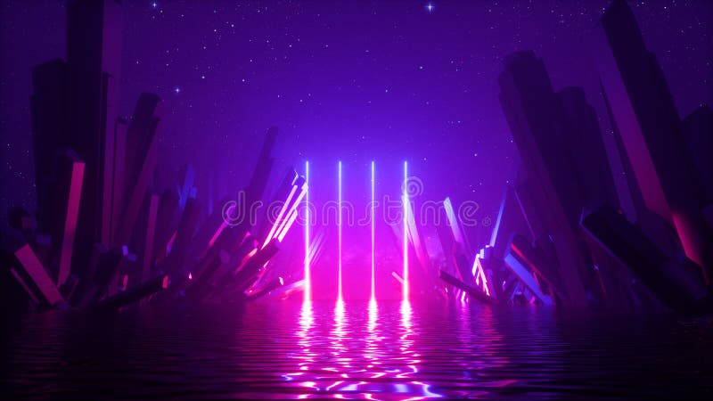 Hình nền neon 3D với đường laser sáng sẽ khiến cho không gian làm việc trở nên sống động và đẹp mắt hơn. Với những đường vẽ sắc nét bên trong không gian neon 3D, hình nền này đem lại cho bạn cảm giác như đang được chìm đắm trong một thế giới kỳ ảo và đầy mê hoặc.