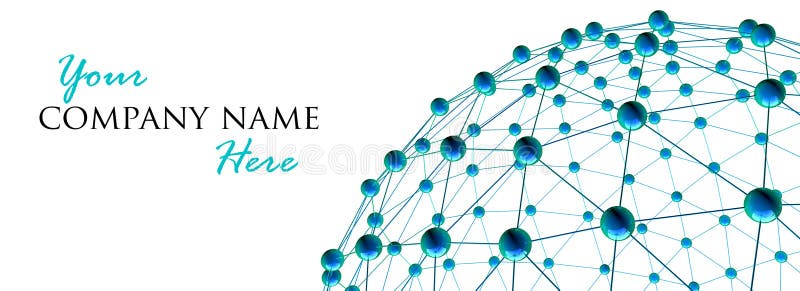 3d render of abstract network royalty free stock photo