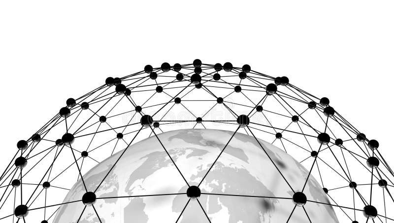 3d render of abstract network royalty free stock image