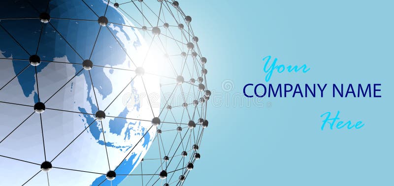 3d render of abstract network stock photo