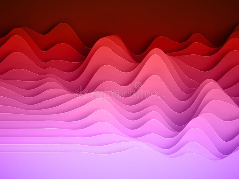 3d render, abstract paper shapes background, bright colorful sliced layers, waves, hills, equalizer stock image 3d render, abstract paper shapes background, bright colorful sliced layers, waves, hills, equalizer stock image