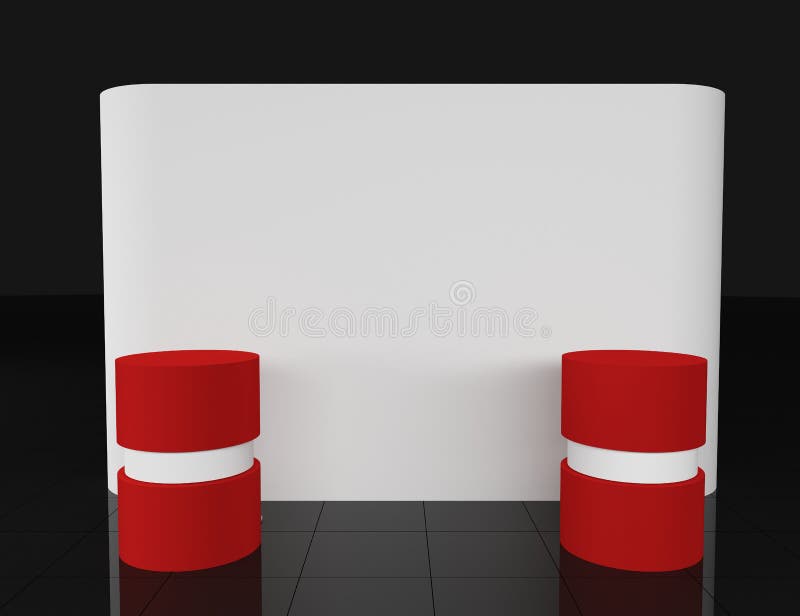 Download 3d Render Backdrop 2x3 Meters Mockup Template For Design Stock Photo Image Of Banner Event 142070334