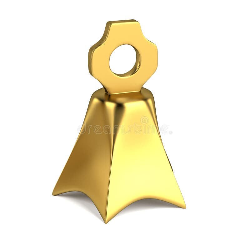 3d render of bell vector illustration