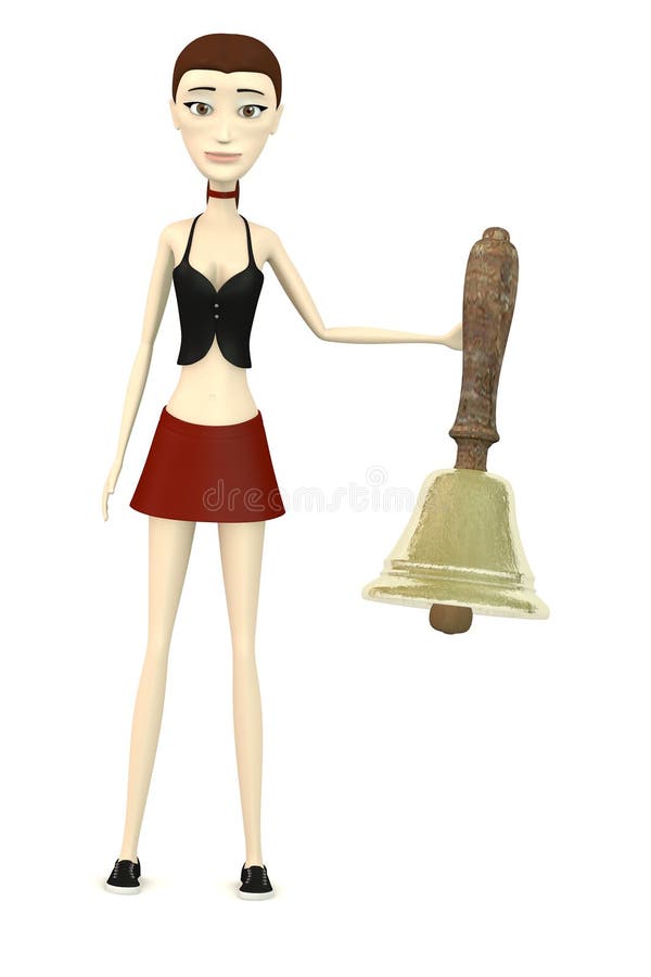 Girl Ring Bell Cartoon Stock Illustrations 70 Girl Ring Bell Cartoon