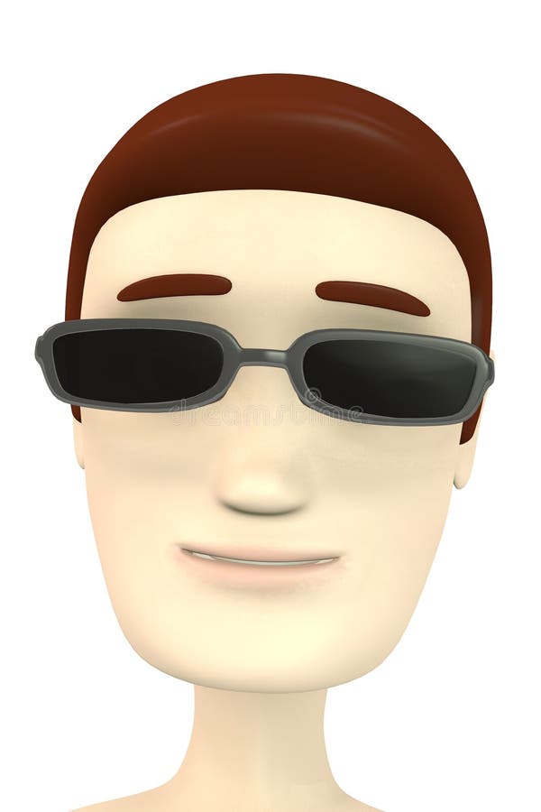 Cartoon Boy with Sunglasses Stock Illustration Illustration of young