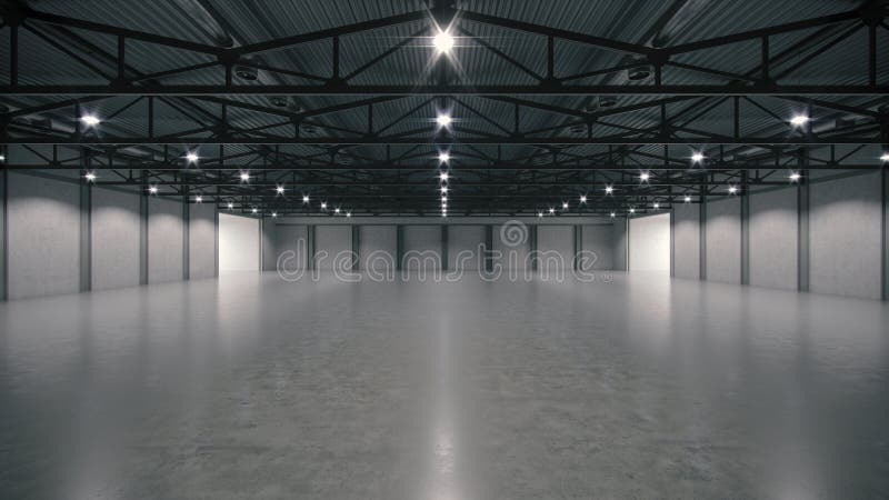 3D Render of Empty Exhibition Space. Backdrop for Exhibitions and ...