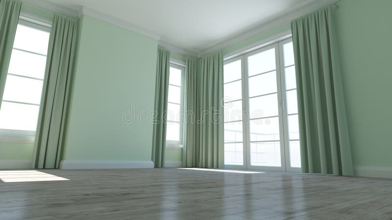 Empty Room stock illustration