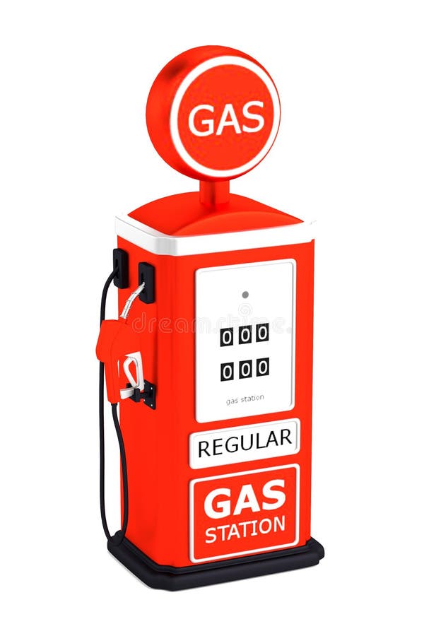 Cartoon Man with Gas Station Stock Illustration - Illustration of ...