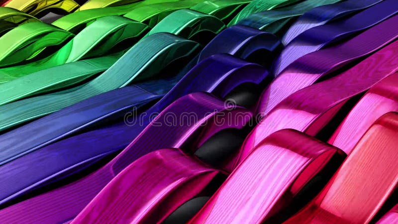 Render of 3D Geometric Abstract Background stock illustration