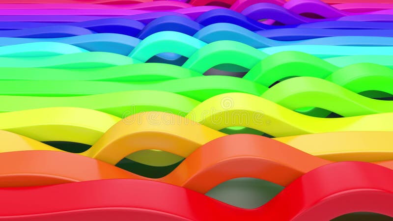 Render of 3D Geometric Abstract Background stock illustration