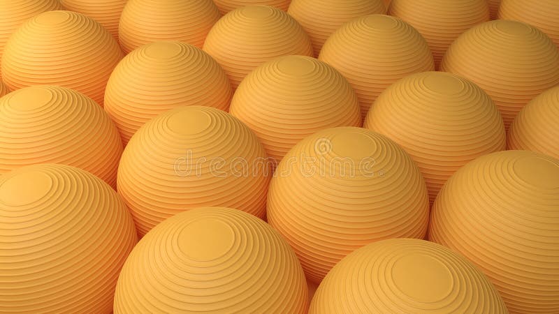 3D Render : Group of balls composed as a 3d wallpaper or 3d background. An array of colorful balls placed together royalty free illustration
