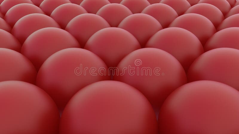 3D Render : Group of juicy red balls composed as a 3d wallpaper or 3d background. An array of colorful balls placed together vector illustration
