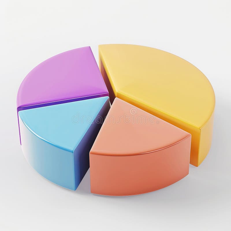 3D render icon 3D bar chart with different anatomy sections like bones or muscles icon 3d analysis vector illustration