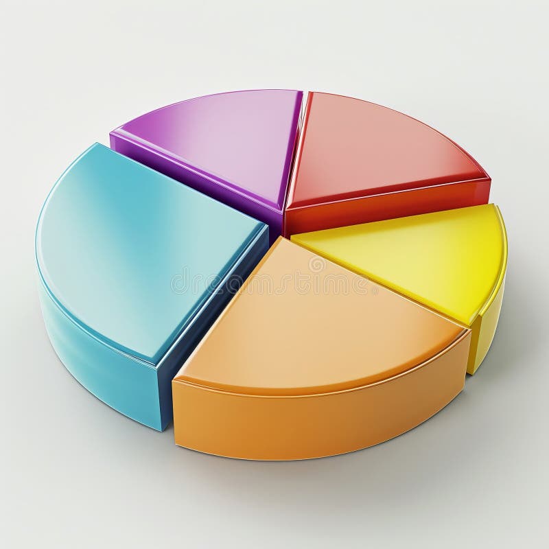 3D render icon 3D bar chart with different anatomy sections like bones or muscles icon 3d analysis stock illustration