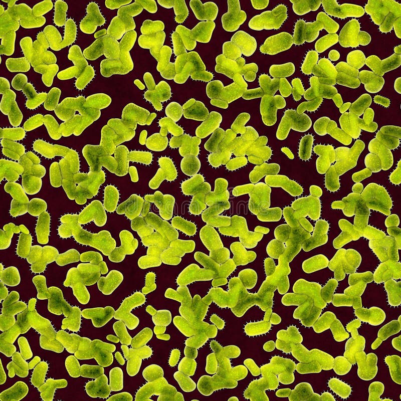3d render illustration of colorful bacteria. 3d render illustration of colorful bacteria