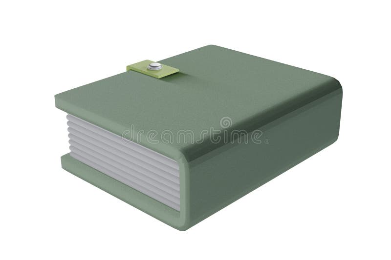 3D render image cute book isolate royalty free illustration
