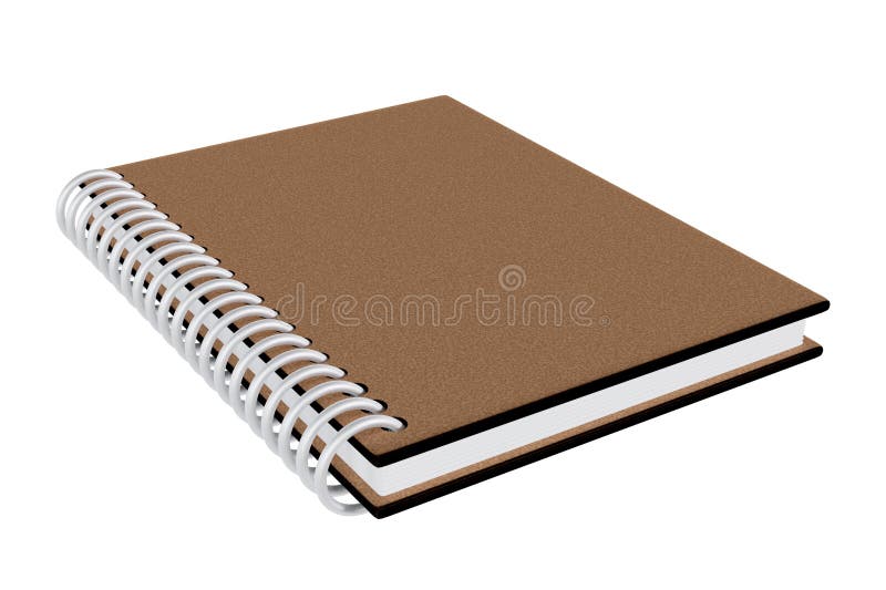 3D render image cute book isolate stock illustration