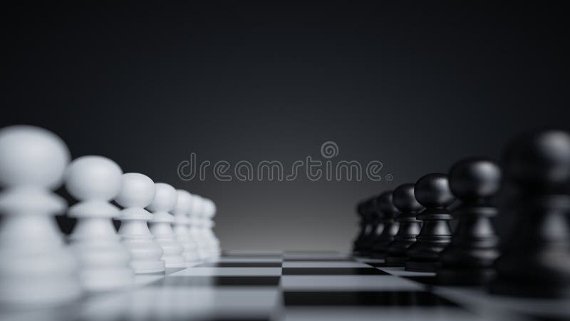 Chess Pieces In Starting Position On A Wooden Board Stock Photo - Download  Image Now - iStock