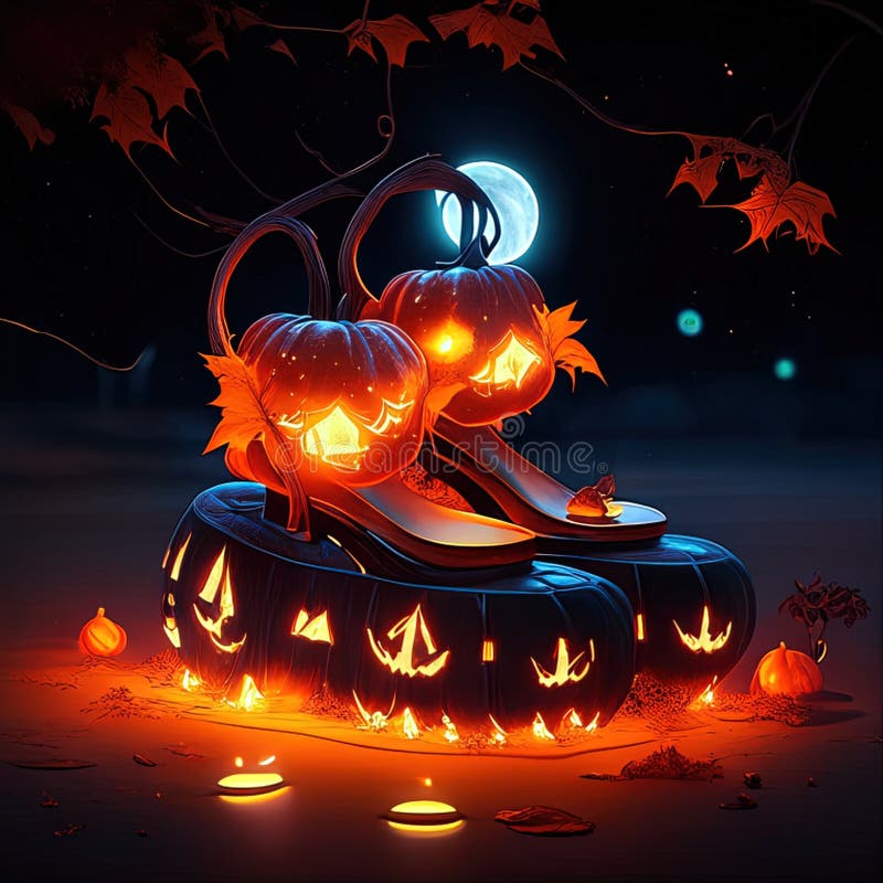 3d render of a pair of sandals in the moonlight Generative AI animal ai royalty free illustration