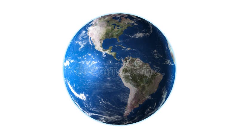 3D render of planet earth isolated on white background vector illustration 3D render of planet earth isolated on white background vector illustration
