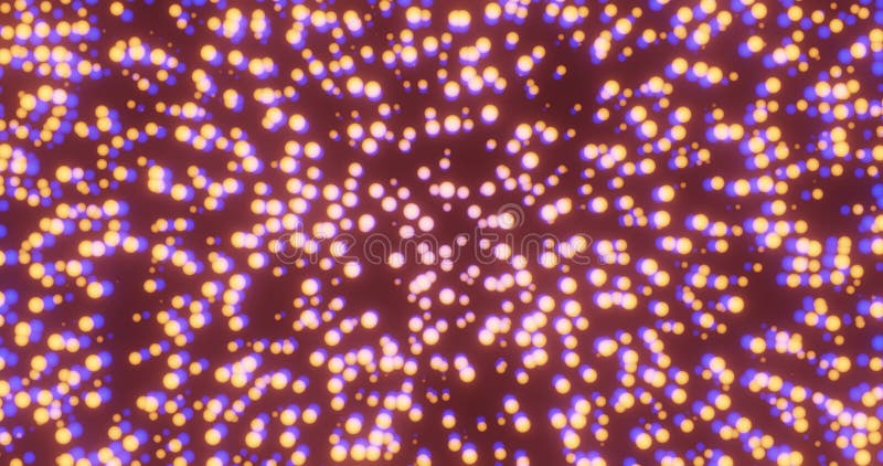 Render with a psychedelic background of white blurry balls on a red background royalty free illustration