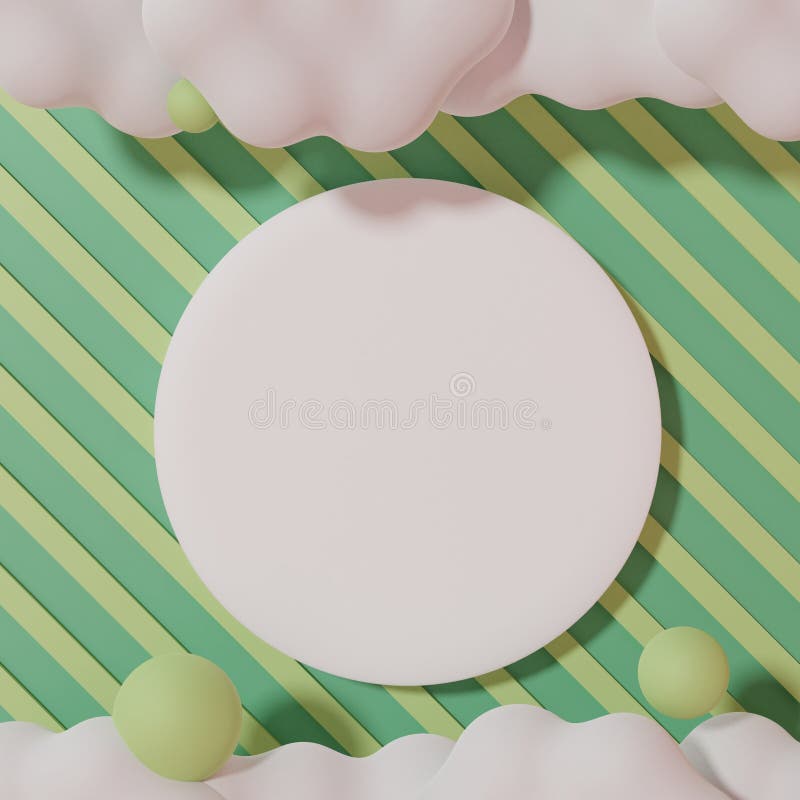 3d render scene of abstract geometric shapes for mock up and display products in fashion background theme. Blank white banner for vector illustration